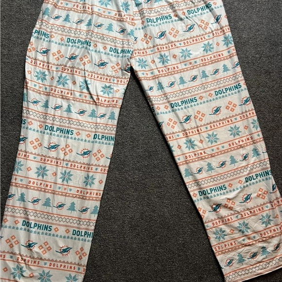 NFL Miami Dolphins pajama pants 3XL drawstring Christmas - Picture 3 of 5
